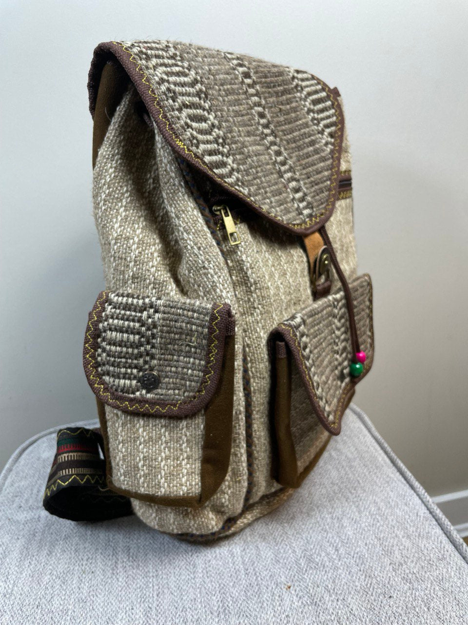 The Cream Backpack - Zarin Carpet™