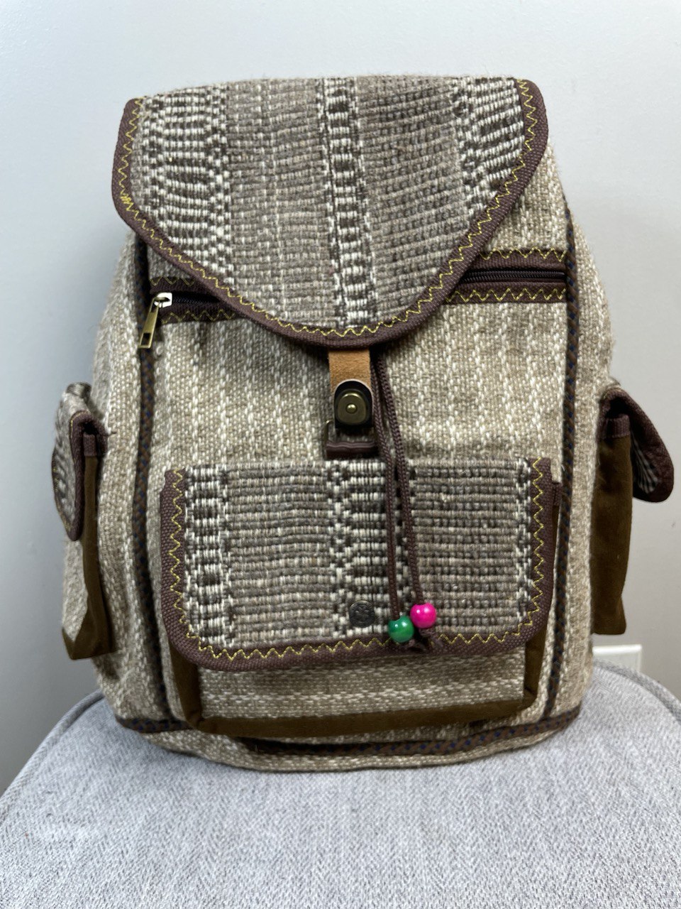 The Cream Backpack - Zarin Carpet™